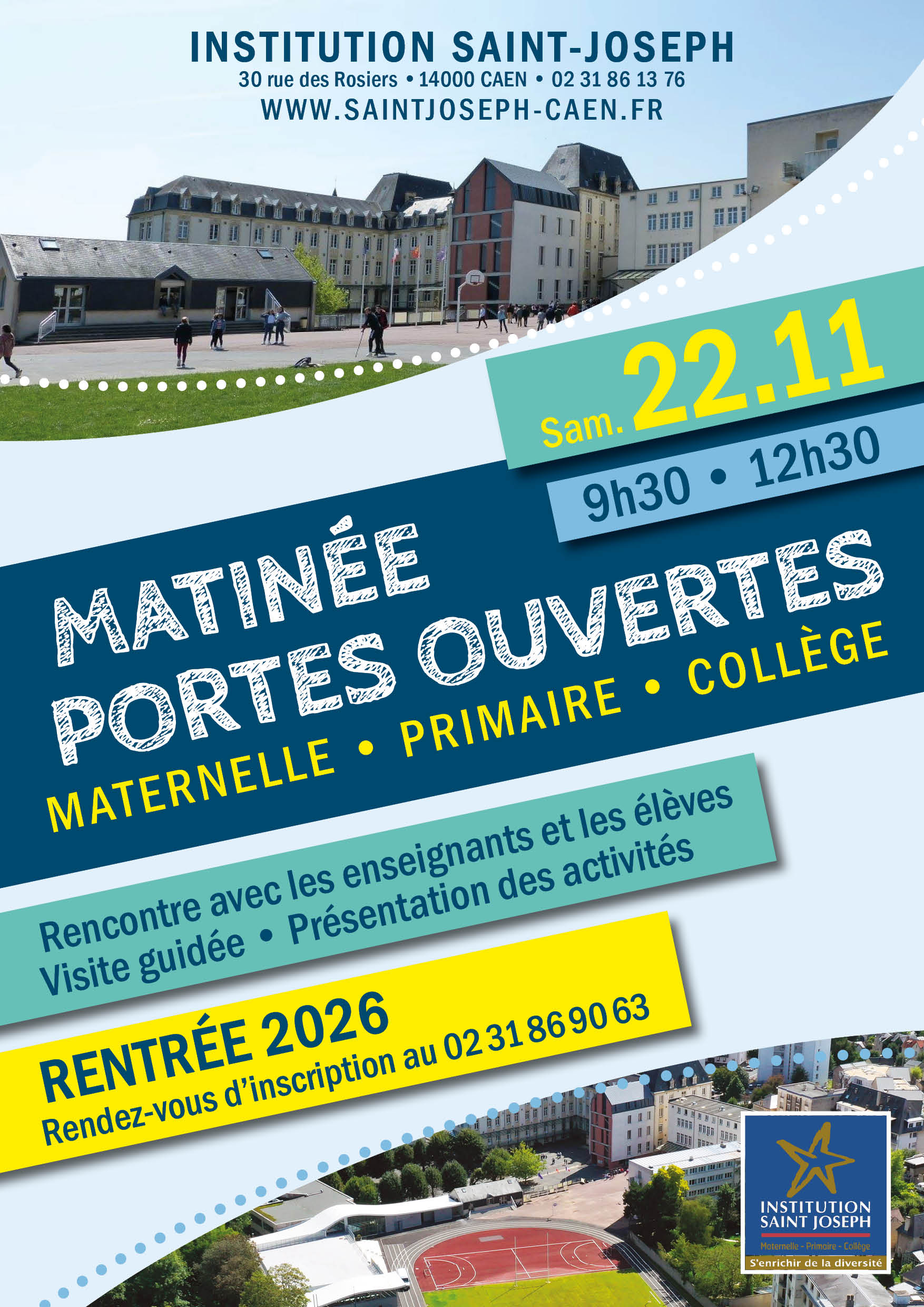 Affiche matinée portes ouvertes 22.11.25